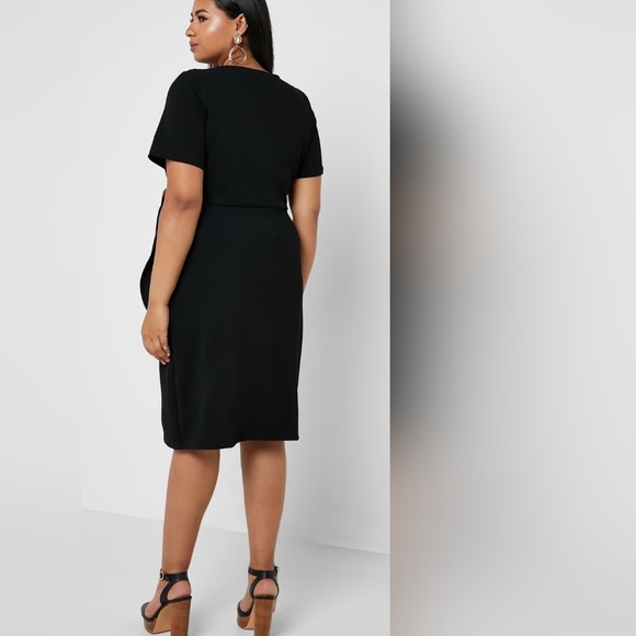 Dorothy Perkins Faux Textured Wrap Dress 4xl or US24 - Picture 5 of 6